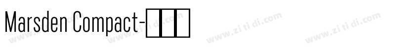 Marsden Compact字体转换